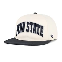 Casquette unisexe ajustable « 47 Natural Penn State Nittany Lions Crossover Off Hand »