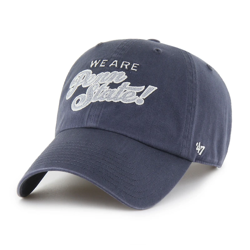 Unisex '47  Navy Penn State Nittany Lions Vault Clean Up Adjustable Hat