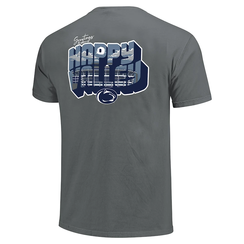 T-shirt unisexe Charcoal Penn State Nittany Lions Hyper Local Bienvenue sur carte postale