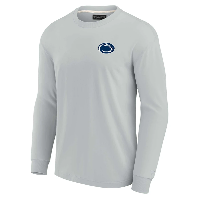 Unisex Fanatics Gray Penn State Nittany Lions Elements Super Soft Long Sleeve T-Shirt