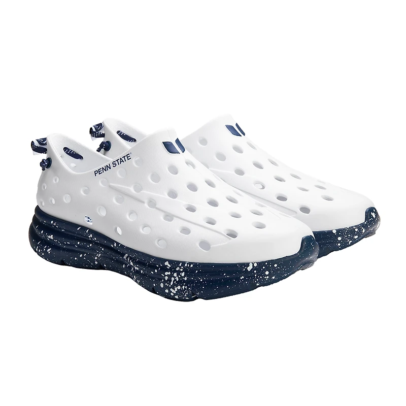 Chaussures unisexes Kane blanches Penn State Nittany Lions Speckle Recovery