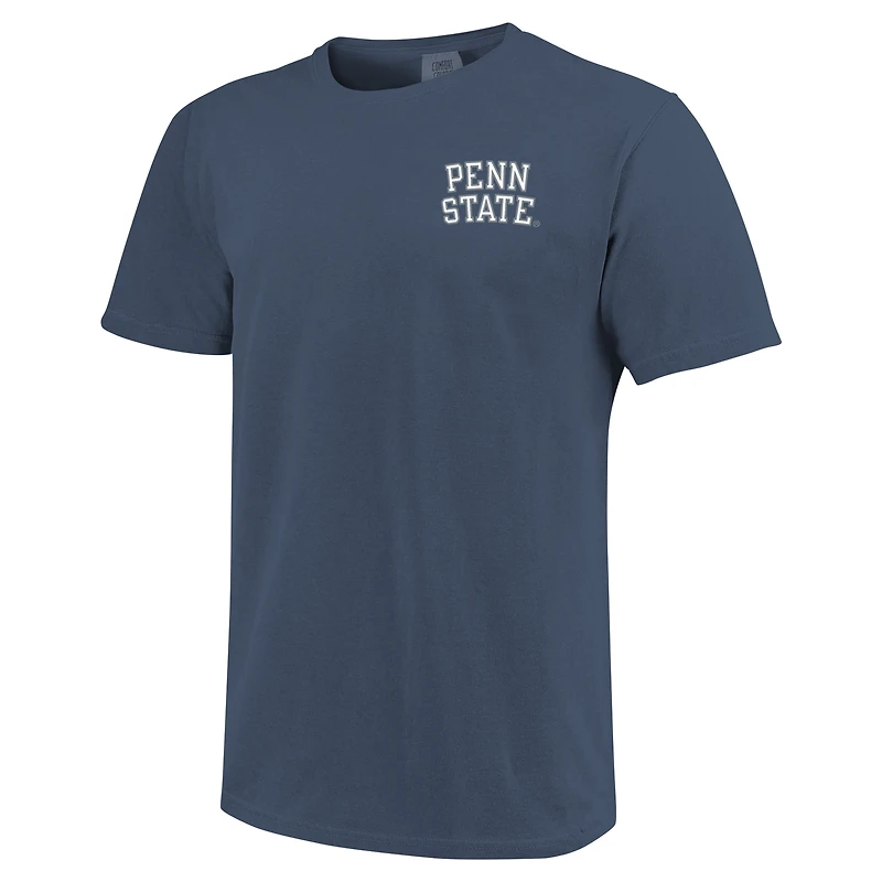 T-shirt unisexe bleu marine Penn State Nittany Lions Hyper Local Cowbell Écharpe Arc