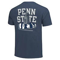 T-shirt unisexe bleu marine Penn State Nittany Lions Hyper Local Cowbell Écharpe Arc