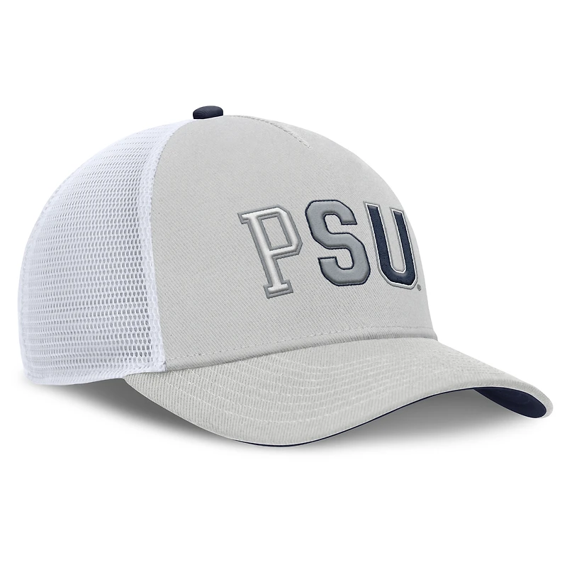 Casquette trucker unisexe Nike grise Penn State Nittany Lions 2026 Basketball Refresh 5 panneaux
