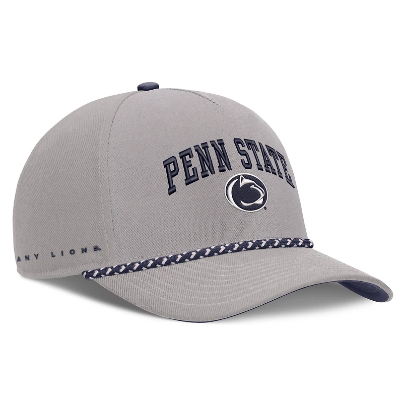 Unisex Nike Gray Penn State Nittany Lions Primetime Rise Rope Adjustable Hat