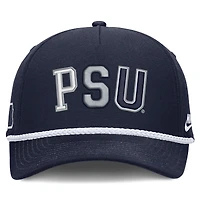 Casquette unisexe Nike bleu marine Penn State Nittany Lions 2026 Basketball Refresh 5 panneaux à taille corde