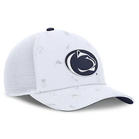 Casquette unisexe Nike blanche Penn State Nittany Lions Country Club Golfin' Rise Trucker ajustable