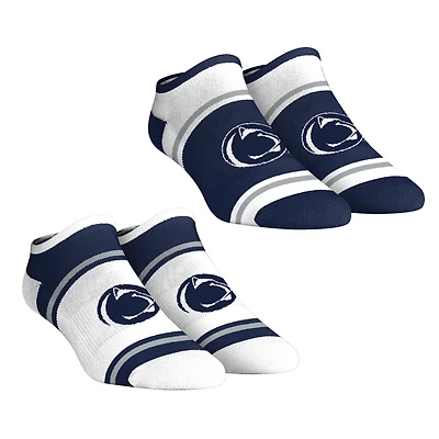 Unisex Rock Em Socks Penn State Nittany Lions 2-Pack Color Block Low Cut Socks Set