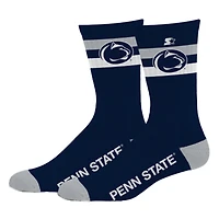 Unisex Starter  Penn State Nittany Lions Team Color Two-Stripe Crew Socks