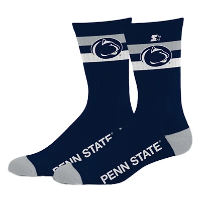 Unisex Starter  Penn State Nittany Lions Team Color Two-Stripe Crew Socks