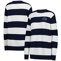 Unisex Uscape Apparel  White/Navy Penn State Nittany Lions Renew Knit Stadium Sweater