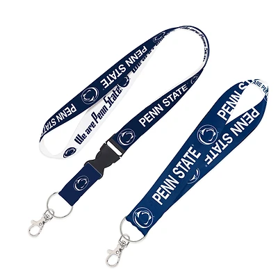 WinCraft Penn State Nittany Lions Lot de 2 cordons avec boucle amovible et sangle pour clés