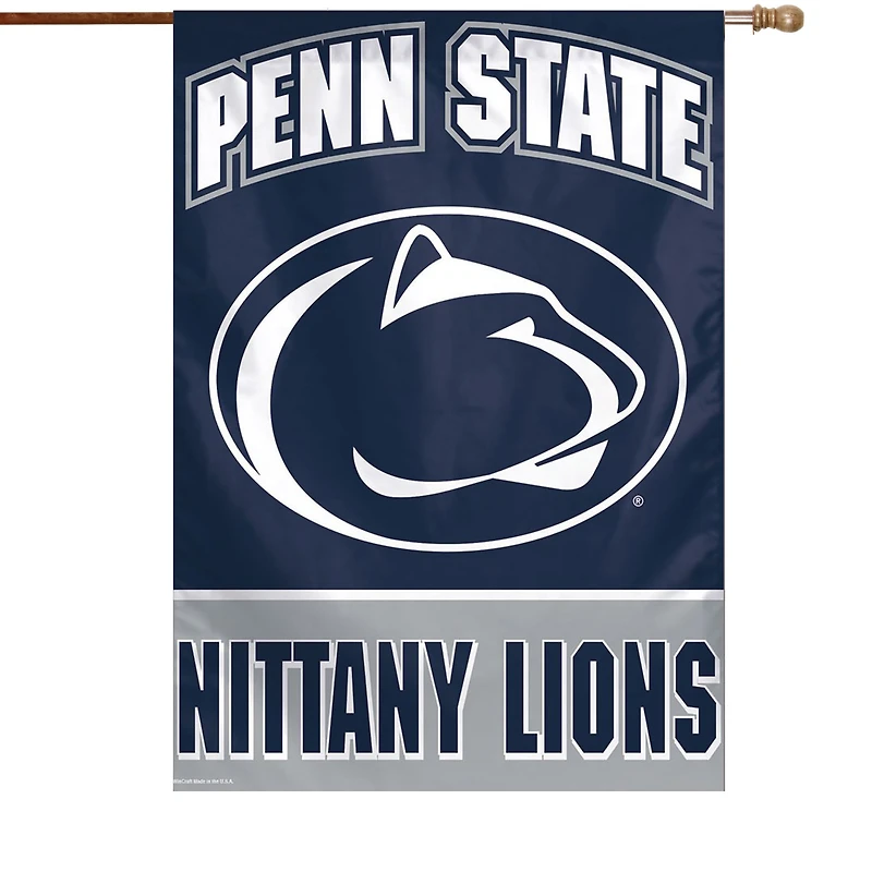 Bannière verticale simple face WinCraft Penn State Nittany Lions 28" x 40" avec nom complet