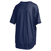 Women's Pressbox  Navy Penn State Nittany Lions Poncho T-Shirt