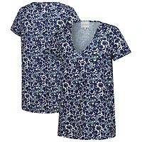 Women's Smith & Quinn Navy Penn State Nittany Lions Blake Floral V-Neck Top