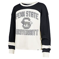 T-shirt à manches longues raglan double tête Penn State Nittany Lions crème '47 pour femme