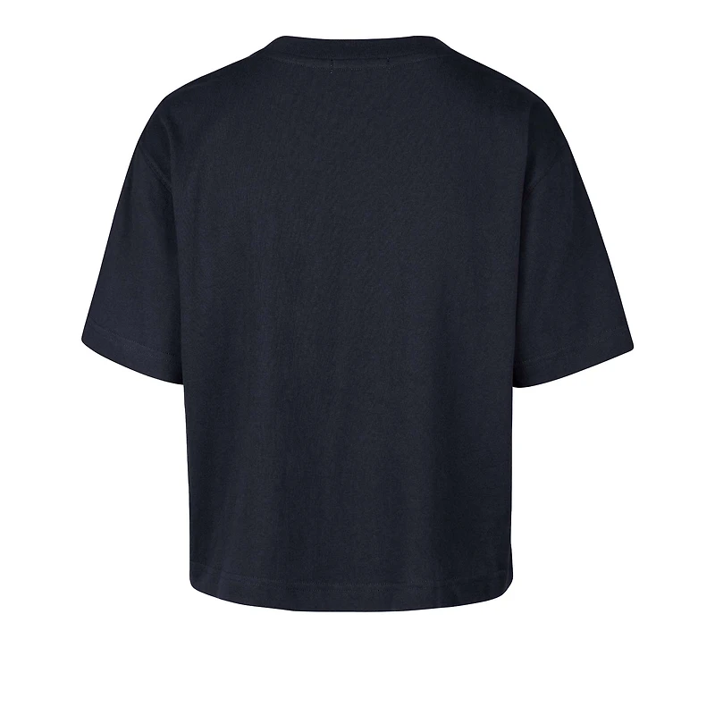 Women's '47 Navy Penn State Nittany Lions Outreach City Relaxed Cropped T-Shirt