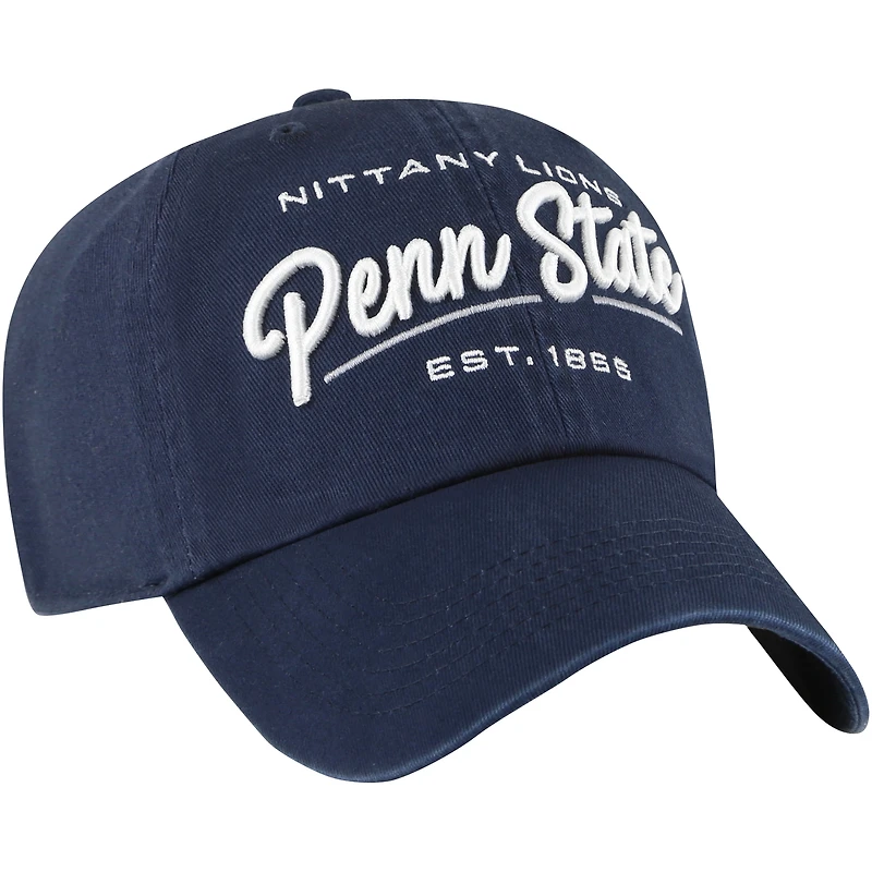 Casquette réglable '47 Navy Penn State Nittany Lions Sidney Clean Up pour femmes