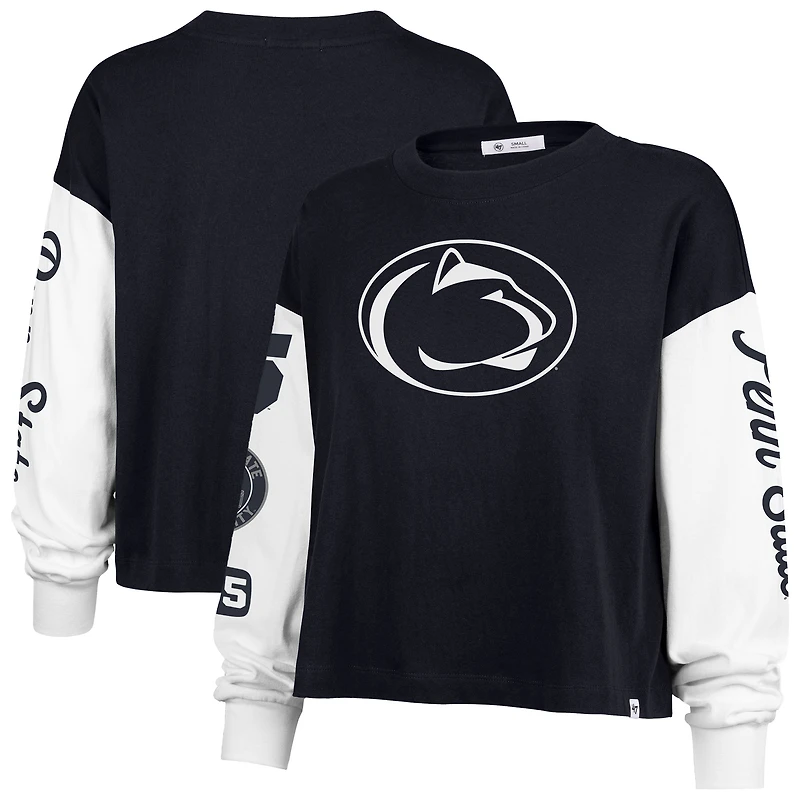 Women's '47 Navy Penn State Nittany Lions Sydney Long Sleeve T-Shirt