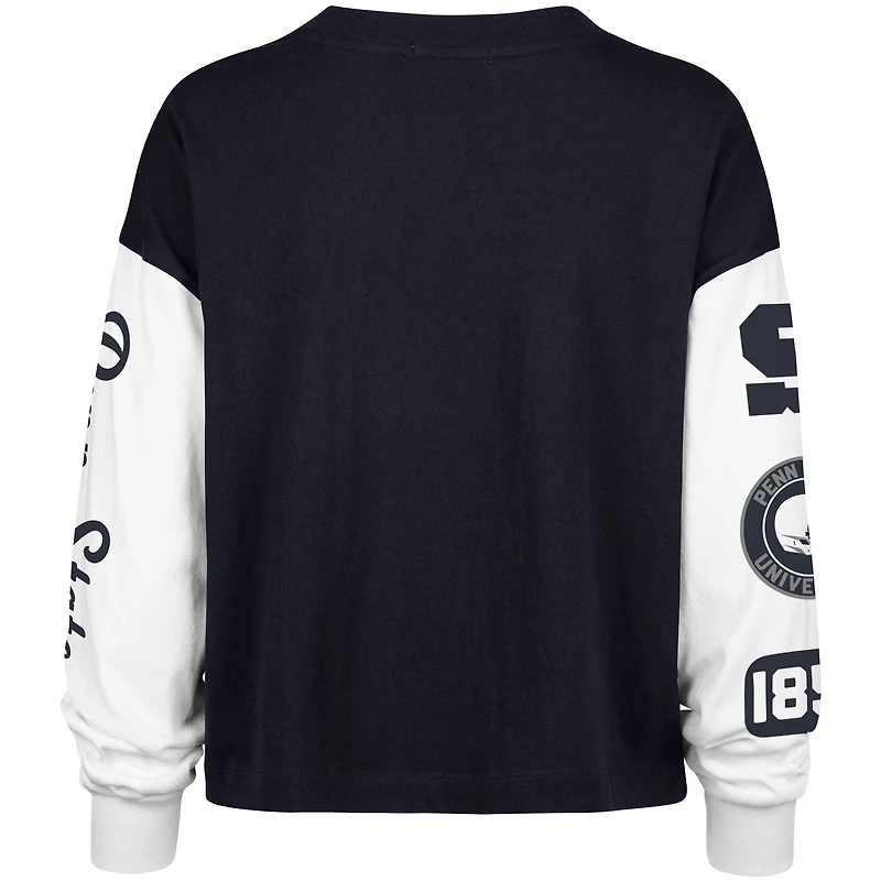 Women's '47 Navy Penn State Nittany Lions Sydney Long Sleeve T-Shirt