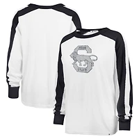 T-shirt blanc à manches longues '47 Penn State Nittany Lions Premier Caribou Raglan pour femmes