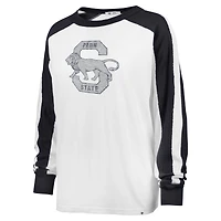 T-shirt blanc à manches longues '47 Penn State Nittany Lions Premier Caribou Raglan pour femmes