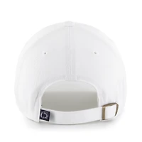 Casquette ajustable '47 Penn State Nittany Lions Sidney Clean Up pour femmes, blanche