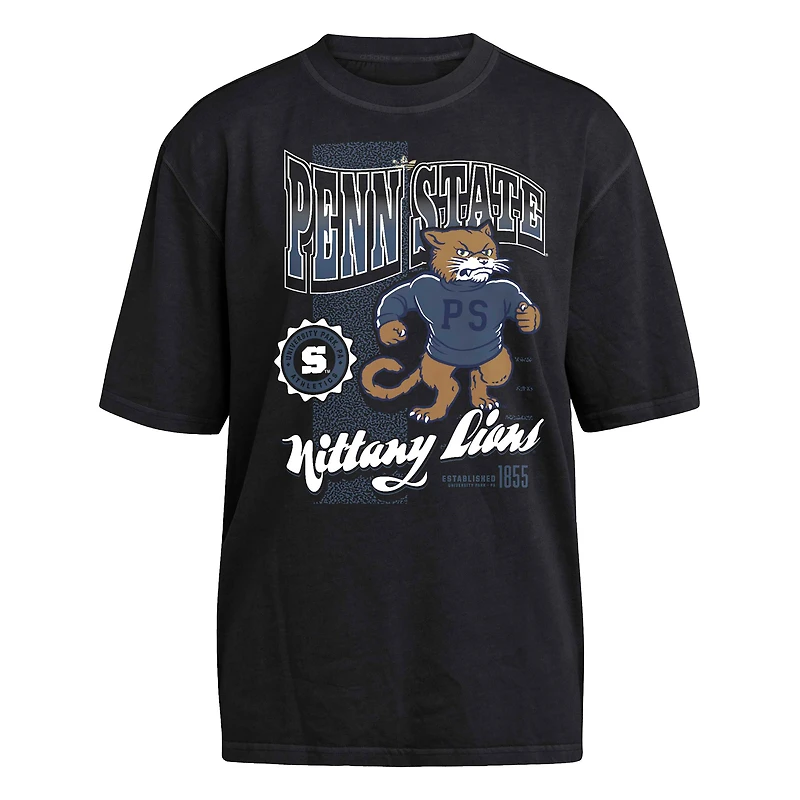 Women's adidas Black Penn State Nittany Lions Oversized T-Shirt