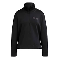 Haut adidas Penn State Nittany Lions Soft Lux à quart de zip noir pour femme