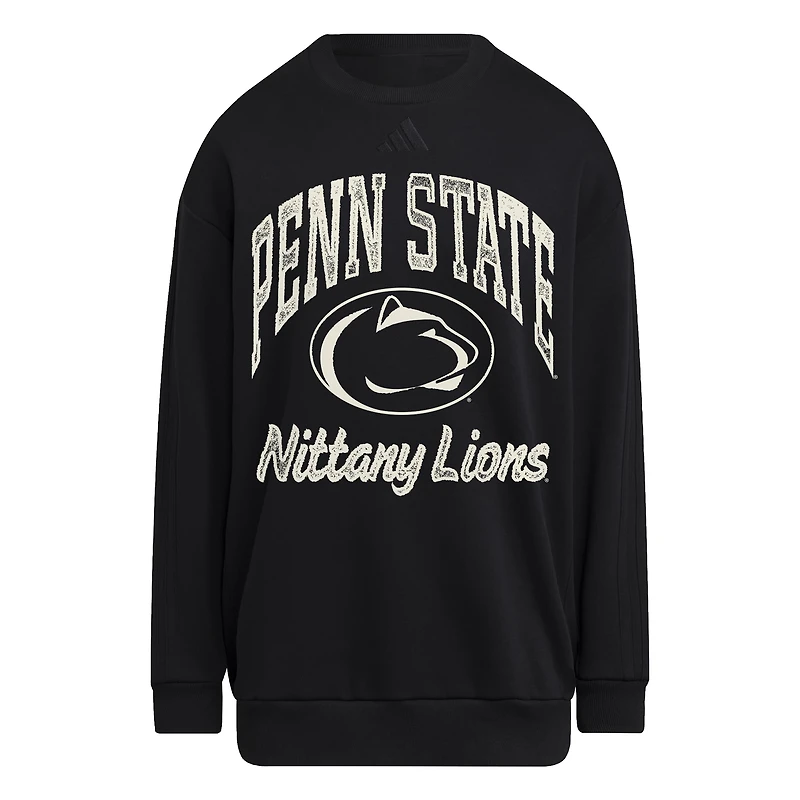 Women's adidas Black Penn State Nittany Lions Soft Lux Sweatshirt