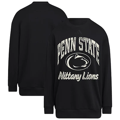 Women's adidas Black Penn State Nittany Lions Soft Lux Sweatshirt