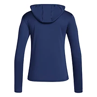 Women's adidas Navy Penn State Nittany Lions D4T Long Sleeve Hooded T-Shirt