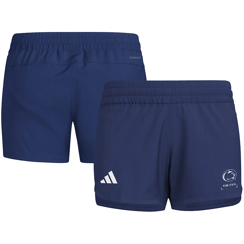 Women's adidas Navy Penn State Nittany Lions D4T Woven Training Shorts