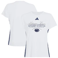 Women's adidas White Penn State Nittany Lions Essentials 3-Stripes T-Shirt