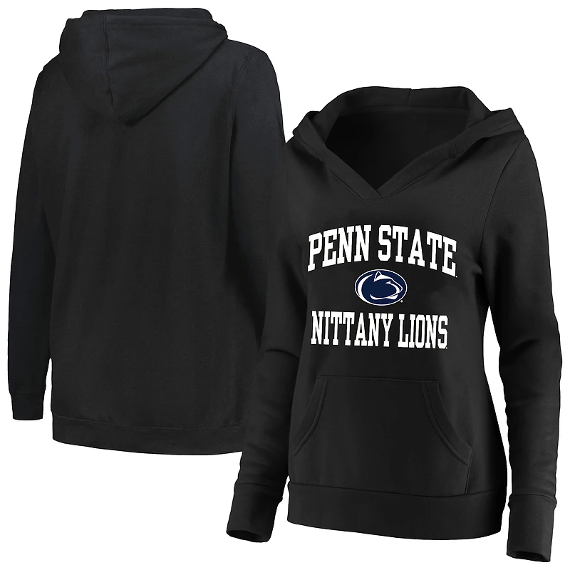 Pull à col cranté Heart & Soul pour femme, championne noire des Penn State Nittany Lions, grande taille