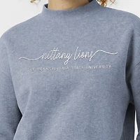 Women's Champion  Light Blue Penn State Nittany Lions Triumph Mock Neck Sweatshirt