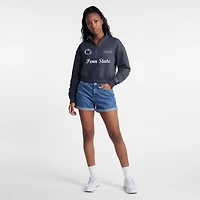 Pull à col zippé Champion Navy Penn State Nittany Lions Academic Triumph pour femme