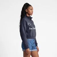 Pull à col zippé Champion Navy Penn State Nittany Lions Academic Triumph pour femme