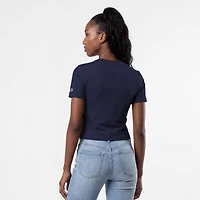 Women's Champion  Navy Penn State Nittany Lions Athletic Soft-Touch Fitted T-Shirt