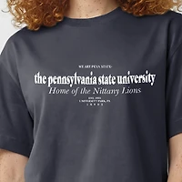 T-shirt à logo Penn State Nittany Lions pour femmes, couleur marine, modèle Champion Home.