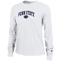 Women's Champion White Penn State Nittany Lions Arch Over Logo Long Sleeve T-Shirt