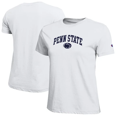 Women's Champion  White Penn State Nittany Lions Arched Over Logo T-Shirt
