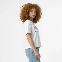 Women's Champion  White Penn State Nittany Lions Waist Length Wordmark T-Shirt