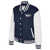 Veste polaire à boutons-pression Colosseum Navy Penn State Nittany Lions pour femme
