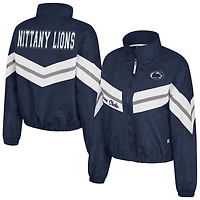 Coupe-vent à fermeture éclair intégrale Thin Ice pour femme Colosseum Navy Penn State Nittany Lions