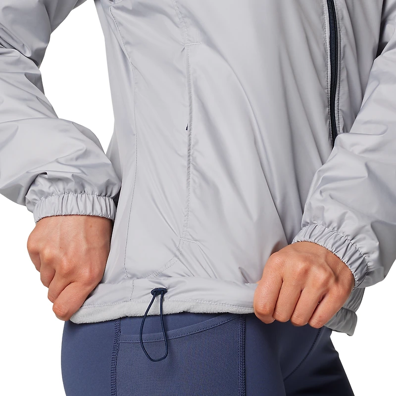 Veste coupe-vent à capuche entièrement zippée Penn State Nittany Lions Flash Forward pour femme de Columbia Navy