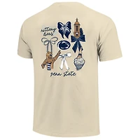 T-shirt confortable pour femme, crème, couleurs des Penn State Nittany Lions, Coquette