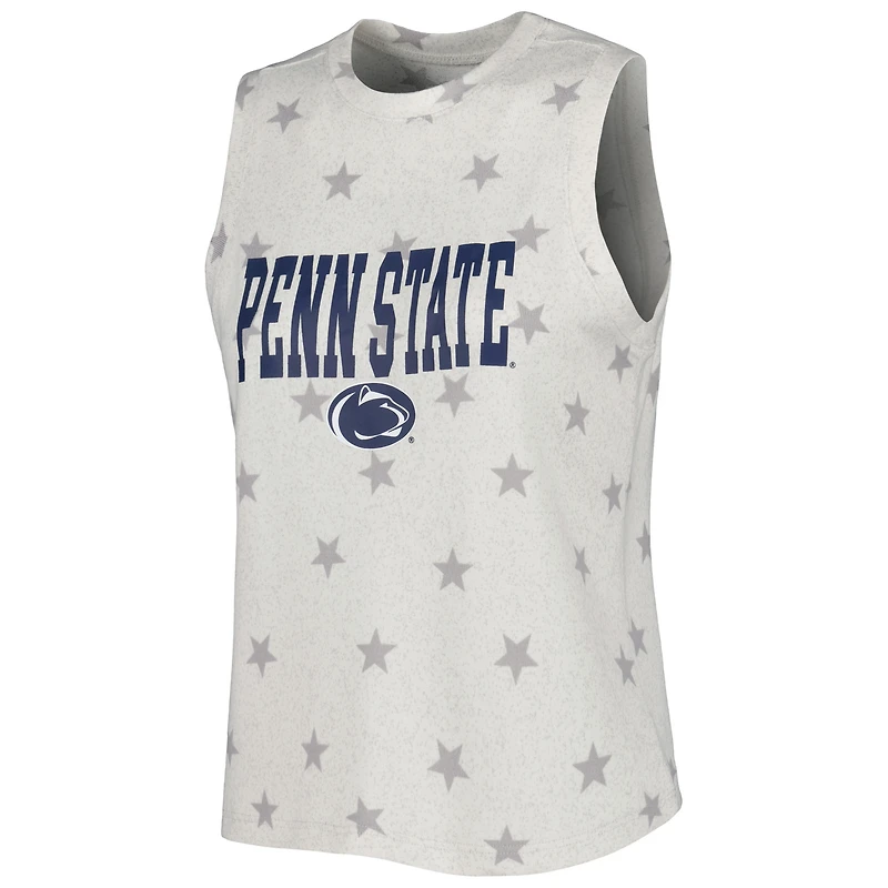 Women's Concepts Sport Crème Penn State Nittany Lions Agenda Stars Débardeur et short Ensemble de nuit