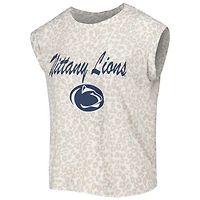 Women's Concepts Sport  Cream Penn State Nittany Lions Montana T-Shirt & Shorts Sleep Set
