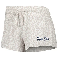 Women's Concepts Sport  Cream Penn State Nittany Lions Montana T-Shirt & Shorts Sleep Set